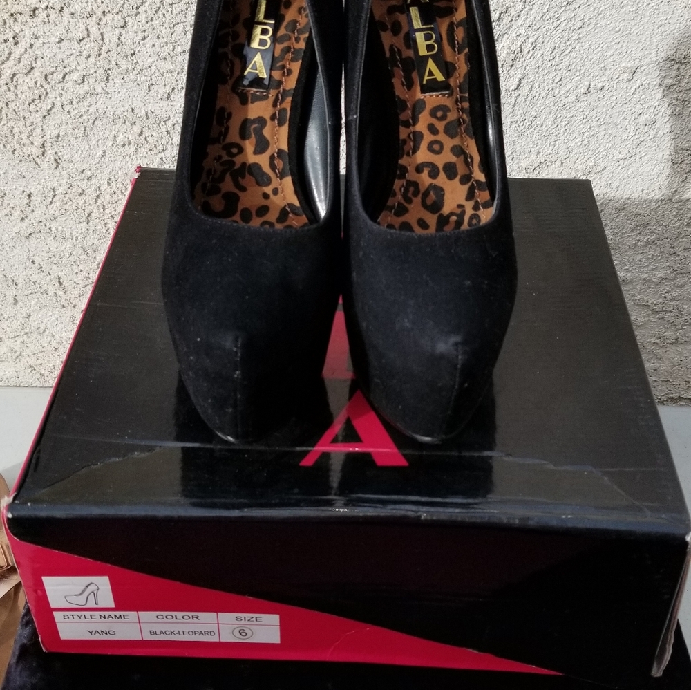 Alba Velvet Black Heels